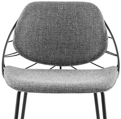 Steel Low Back Counter Height Bar Chairs (Set of 2) - Light Gray / Black