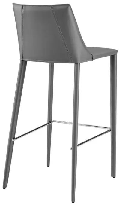 Steel Low Back Bar Height Bar Chair - Gray