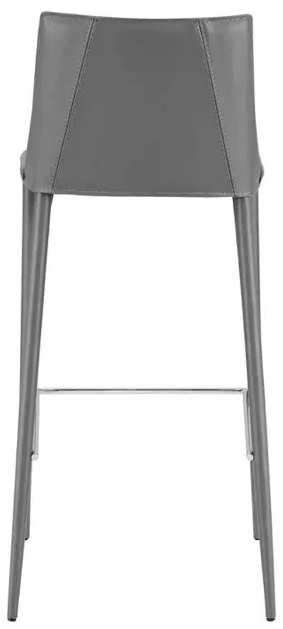 Steel Low Back Bar Height Bar Chair - Gray