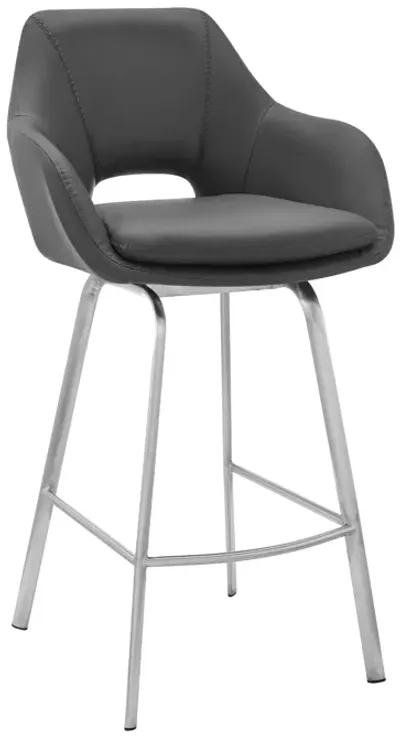 Swivel Low Back / Counter Height Bar Chair - Gray