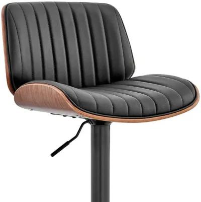 43" Swivel Adjustable Height Bar Chair - Black