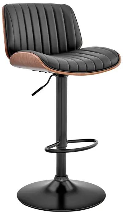 43" Swivel Adjustable Height Bar Chair - Black