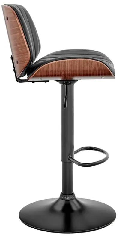 43" Swivel Adjustable Height Bar Chair - Black