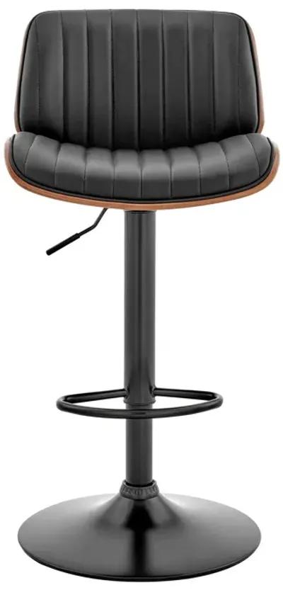 43" Swivel Adjustable Height Bar Chair - Black