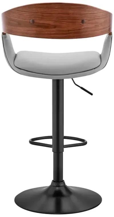 43" Swivel Low Back Adjustable Height Bar Chair - Gray / Black