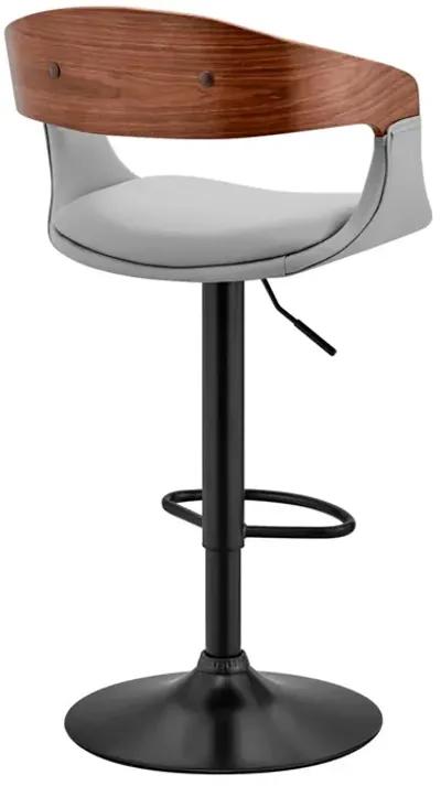 43" Swivel Low Back Adjustable Height Bar Chair - Gray / Black