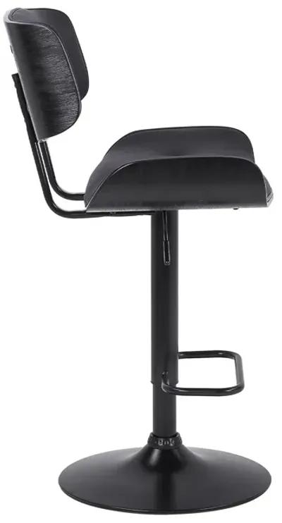 46" Swivel, Adjustable Height Bar Chair - Black