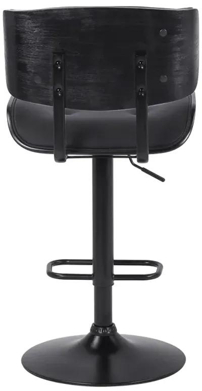 46" Swivel, Adjustable Height Bar Chair - Black