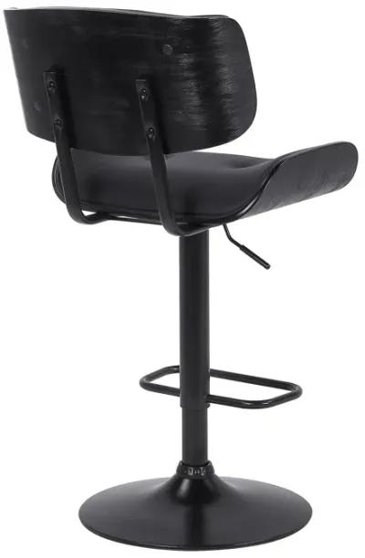 46" Swivel, Adjustable Height Bar Chair - Black