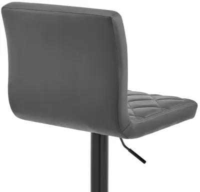 46" Swivel Low Back Adjustable Height Bar Chair - Gray / Black