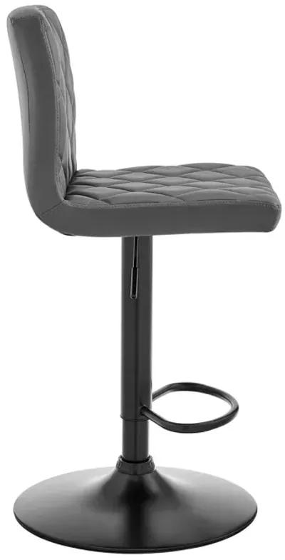 46" Swivel Low Back Adjustable Height Bar Chair - Gray / Black