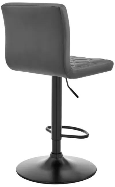 46" Swivel Low Back Adjustable Height Bar Chair - Gray / Black