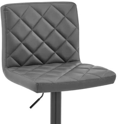 46" Swivel Low Back Adjustable Height Bar Chair - Gray / Black