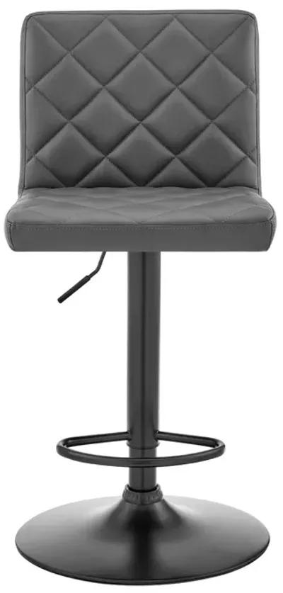 46" Swivel Low Back Adjustable Height Bar Chair - Gray / Black