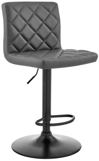 46" Swivel Low Back Adjustable Height Bar Chair - Gray / Black