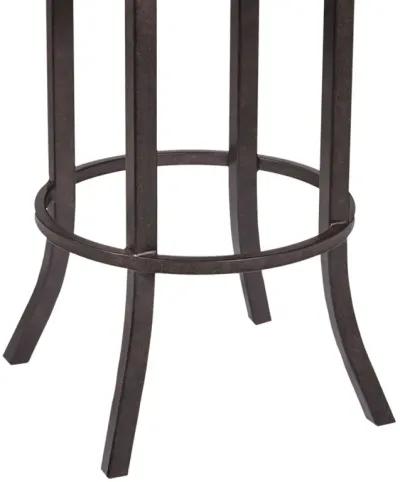 Faux Leather Bar Height Bar Chair - Brown