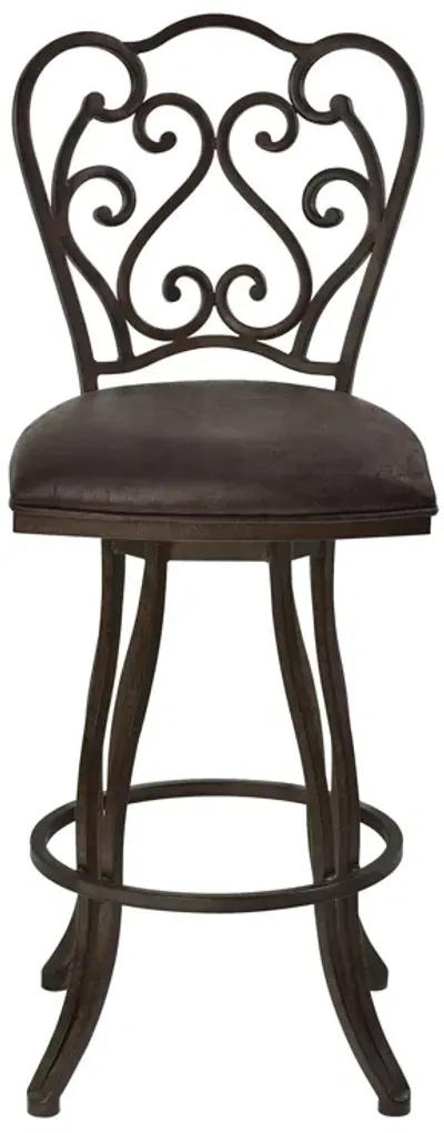 Swivel Bar Height Bar Chair - Espresso