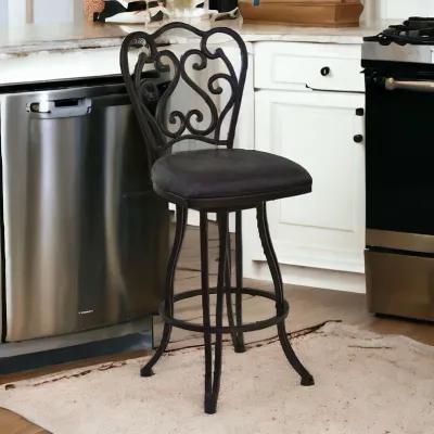 Swivel Bar Height Bar Chair - Espresso