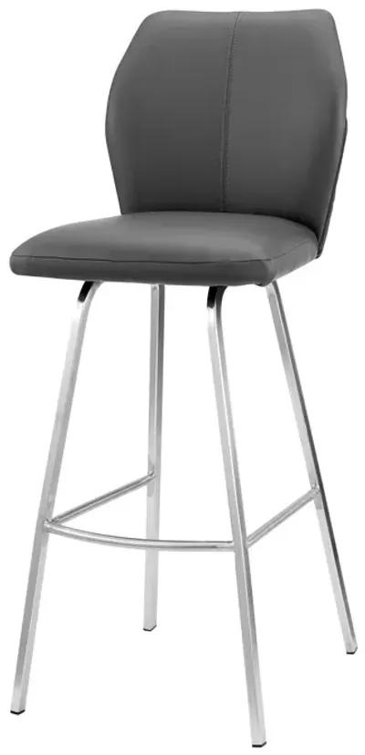 Bar Height Bar Chair - Gray / Silver