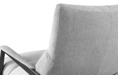 Solid Color Arm Chair - Gray / Black