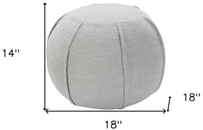 Ottoman Cotton Round - Gray