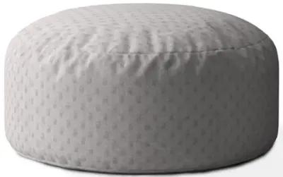 Polyester Round Pouf Cover - Gray