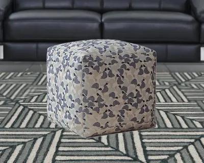 Cotton Turtle Pouf Cover - Beige