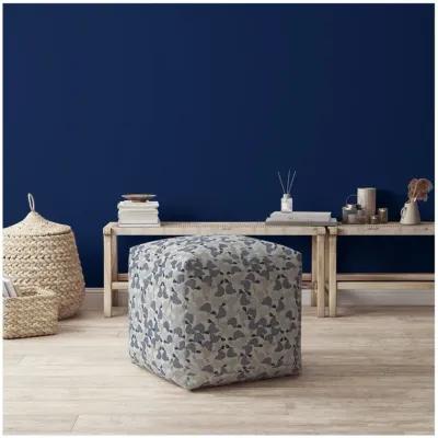 Cotton Turtle Pouf Cover - Beige