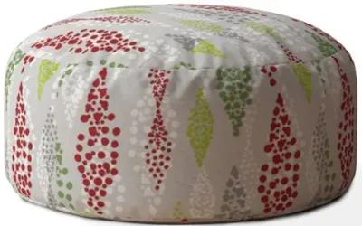 Cotton Round, Polka Dots Pouf Cover - Green