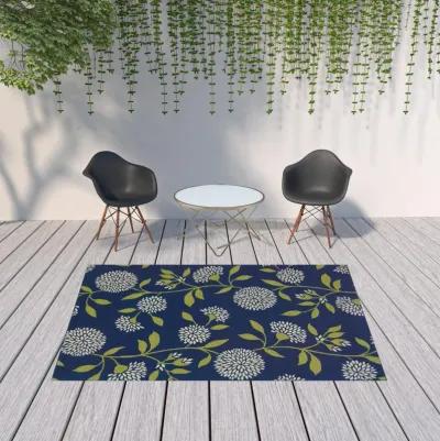 Floral Indoor / Outdoor Area Rug - Blue / Green