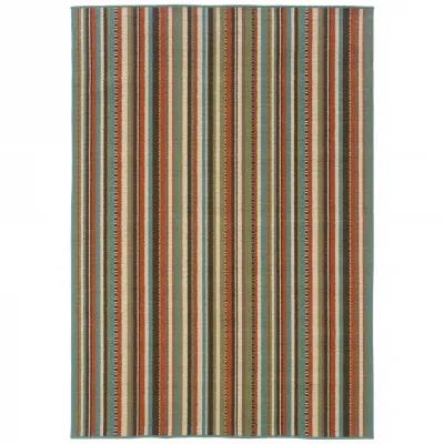 7' X 10' Indoor / Outdoor Area Rug - Green