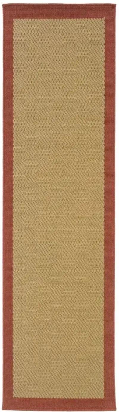 2' X 8' Indoor & Outdoor Area Rug - Beige