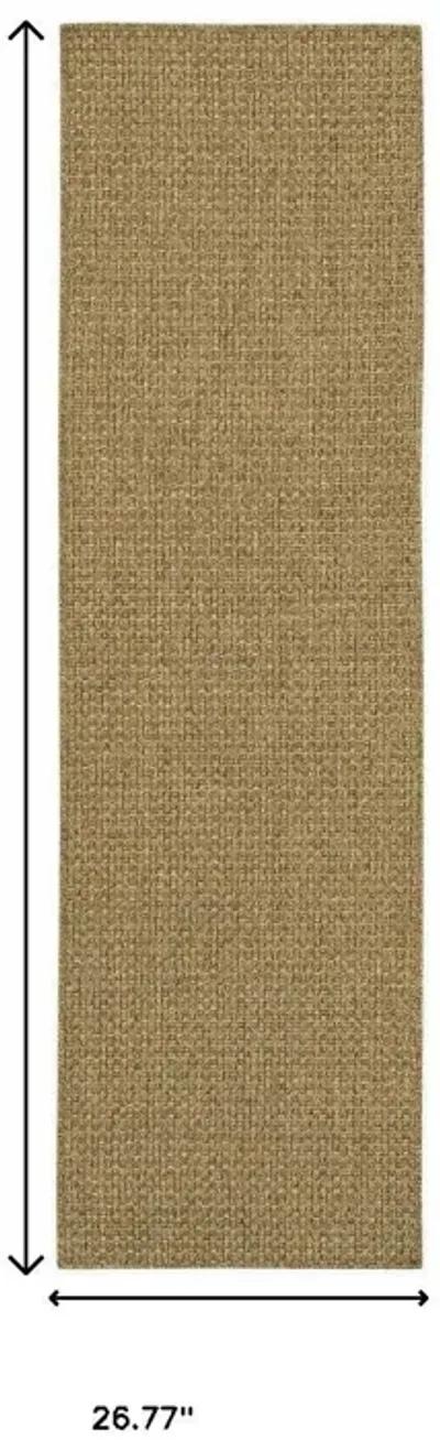 2' X 8' Indoor / Outdoor Area Rug - Tan