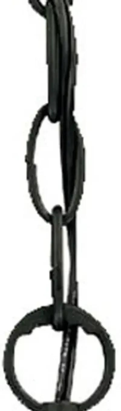 Narrow Glass Lantern Hanging Light - Matte Black