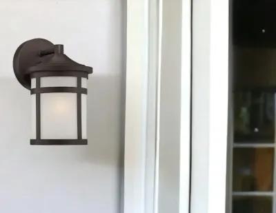 Hanging Lantern Shape Wall Light - Bronze