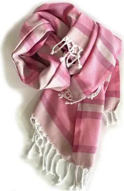 Shades Striped Design Turkish Beach Blanket - Of Pink