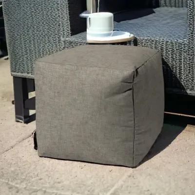 Cube Indoor Outdoor Pouf Cover - Taupe