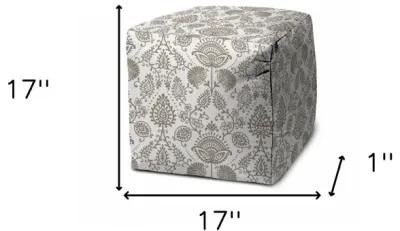 Cube Indoor / Outdoor Pouf Cover - Taupe