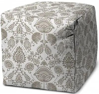 Cube Indoor / Outdoor Pouf Cover - Taupe