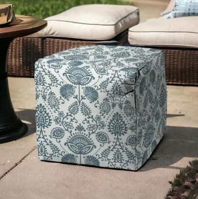 Cube Indoor / Outdoor, Pouf Cover - Blue