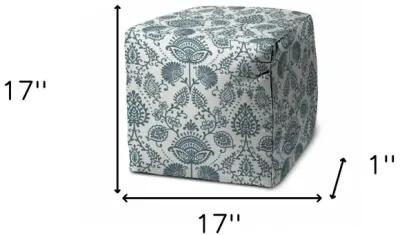 Cube Indoor / Outdoor, Pouf Cover - Blue