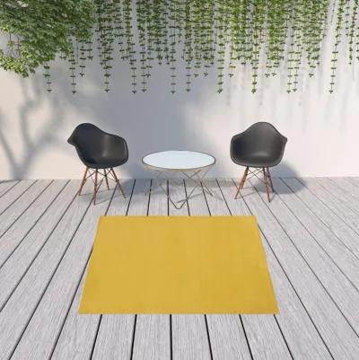 7' X 7' Square Non Skid Indoor / Outdoor Area Rug - Yellow