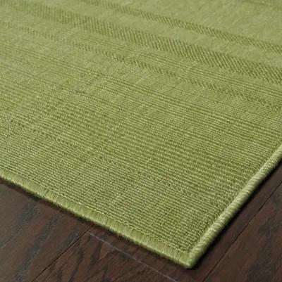 2' X 4' Stain Resistant Indoor / Outdoor Area Rug - Green