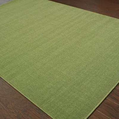 2' X 4' Stain Resistant Indoor / Outdoor Area Rug - Green