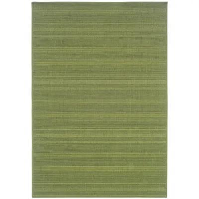 2' X 4' Stain Resistant Indoor / Outdoor Area Rug - Green