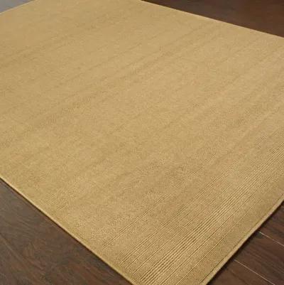 7' X 10' Stain Resistant Outdoor / Indoor Area Rug - Beige