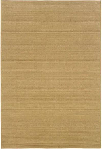 7' X 10' Stain Resistant Outdoor / Indoor Area Rug - Beige