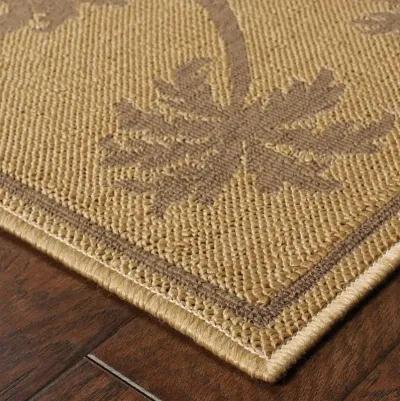 2' X 8' Stain Resistant Area Rug Outdoor / Indoor - Beige