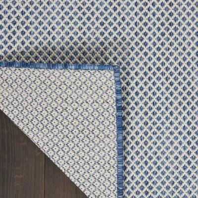 8' X 10' Geometric Power Loom Area Rug - Blue