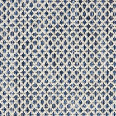 8' X 10' Geometric Power Loom Area Rug - Blue